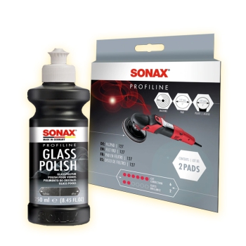 SONAX ProfiLine Glass Polish-Set inkl. 2 Filzpads