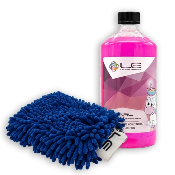Liquid Elements Waschset; Shampoo "Einhorn" + Waschhandschuh